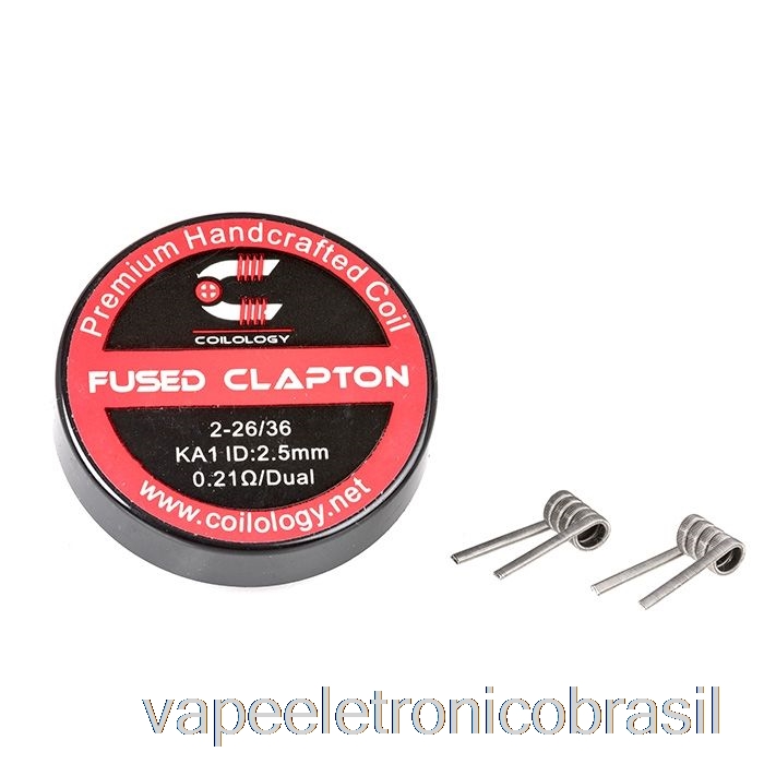 Vape Recarregável Coilology Desempenho Bobinas Pré-construídas Fundidas Clapton - 0,21ohm Ka1